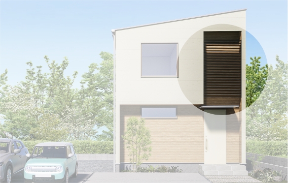 外壁デザイン格子「Nコート」4枚 防犯対策にもおすすめ!